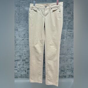 LOFT Cream “Modern Straight” Leg Pants